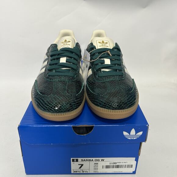 adidas Samba OG Snakeskin Pack - “Collegiate Green” JR8848 - Picture 2 of 6